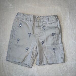 Vineyard Vines Toddler Boy Lacrosse Embroidered Khaki Shorts 4t